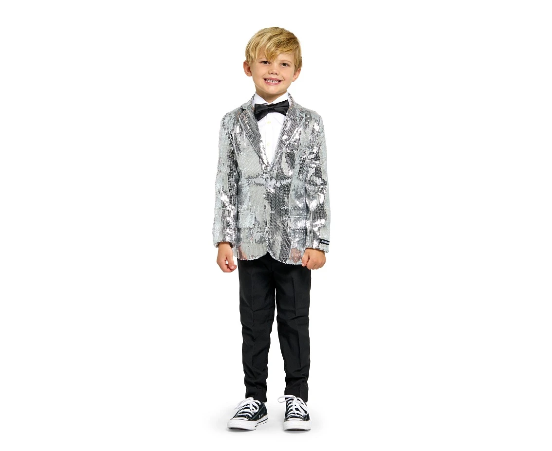 Marynarka BOYS Sequin Silver, rozm. EU 98/104-110/116 (S)